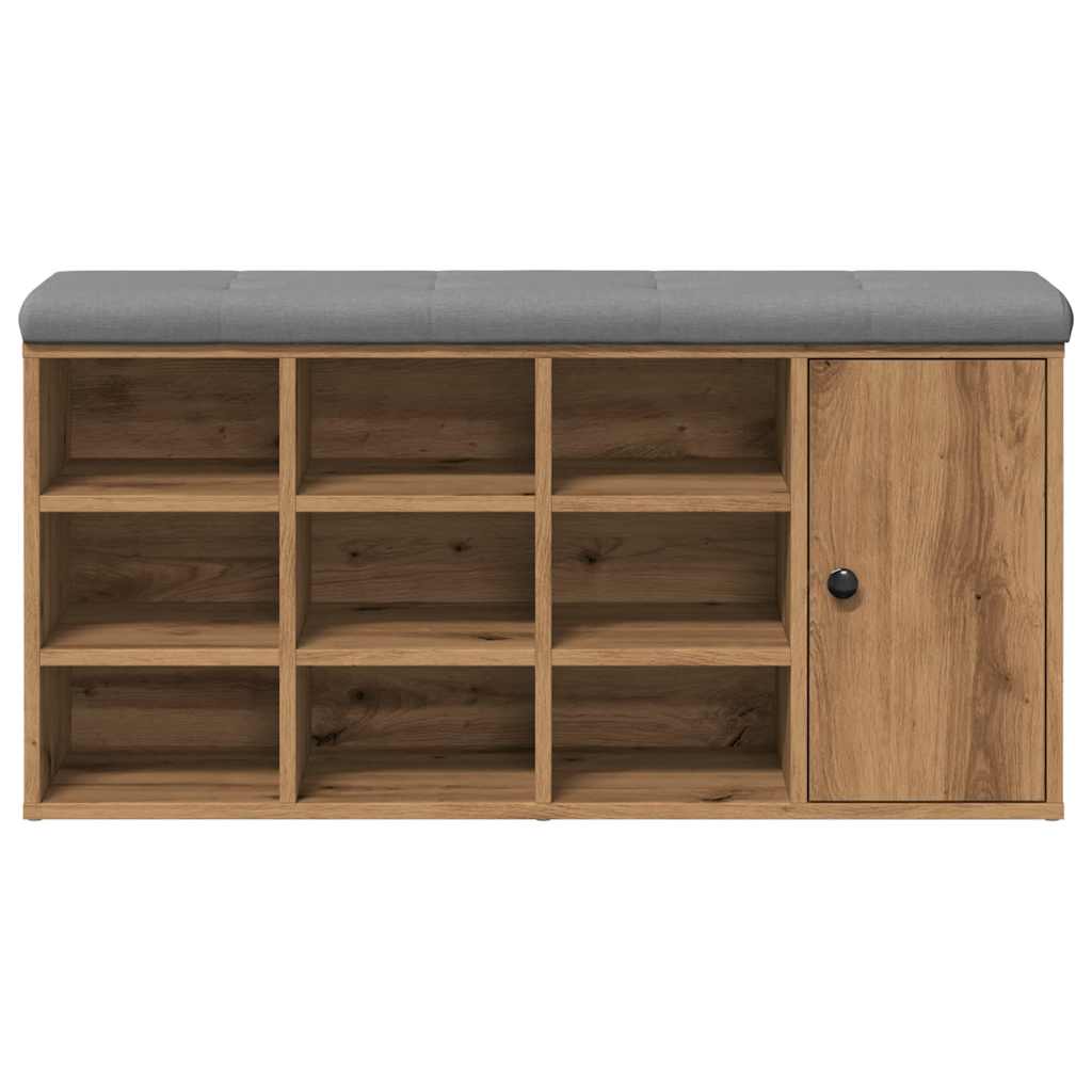 vidaXL Bancă de pantofi Stejar artizanal 102x32x50 cm lemn prelucrat vidaXL Bancă de pantofi Stejar artizanal 102x32x50 cm lemn prelucrat