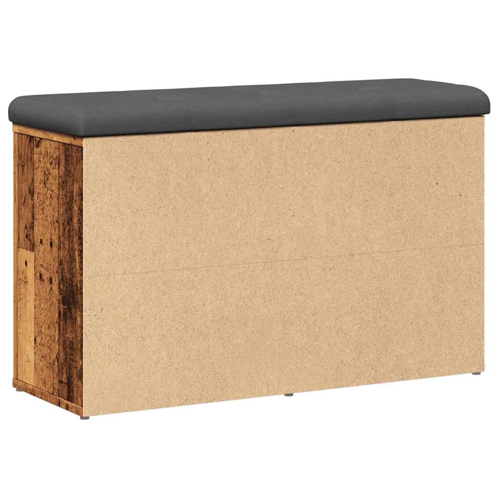 vidaXL Banchetă pantofar, lemn vechi, 82x32x50 cm, lemn prelucrat