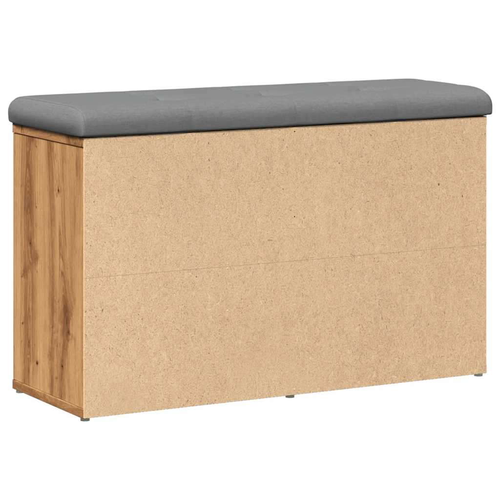 vidaXL Banchetă pantofar stejar artizanal 82x32x50 cm lemn prelucrat