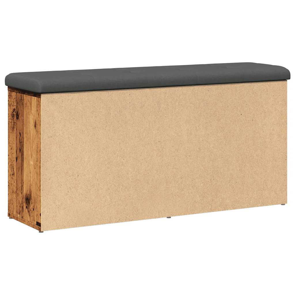 vidaXL Bancă de pantofi,lemn vechi, 102x32x50 cm, lemn prelucrat