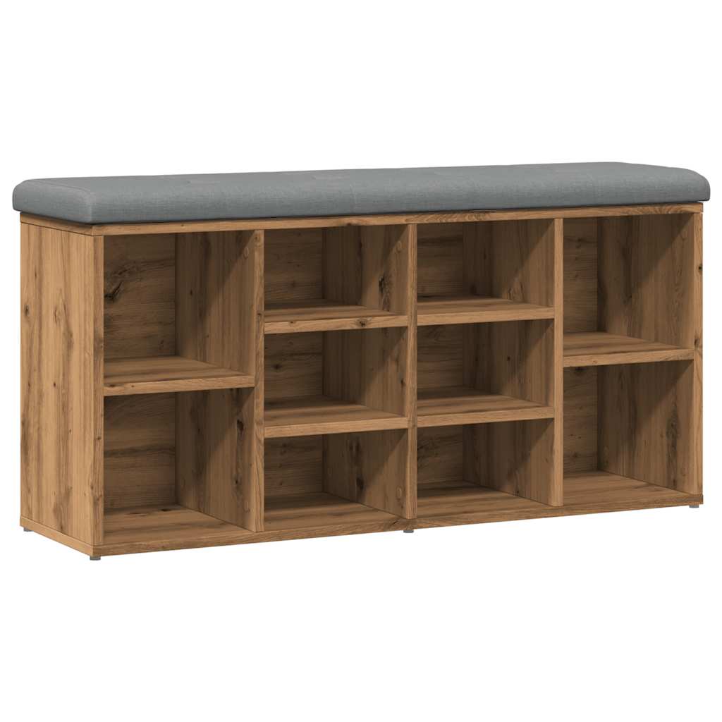 vidaXL Bancă de pantofi stejar artizanal 102x32x50 cm lemn prelucrat vidaXL Bancă de pantofi stejar artizanal 102x32x50 cm lemn prelucrat