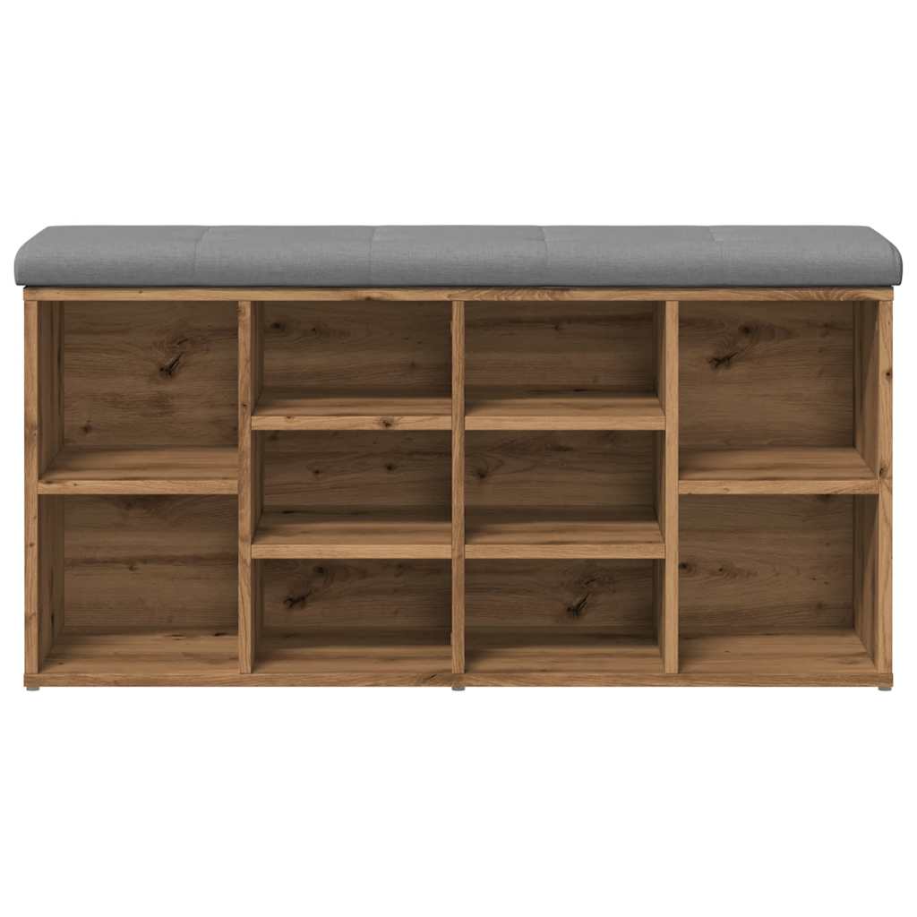 vidaXL Bancă de pantofi stejar artizanal 102x32x50 cm lemn prelucrat vidaXL Bancă de pantofi stejar artizanal 102x32x50 cm lemn prelucrat