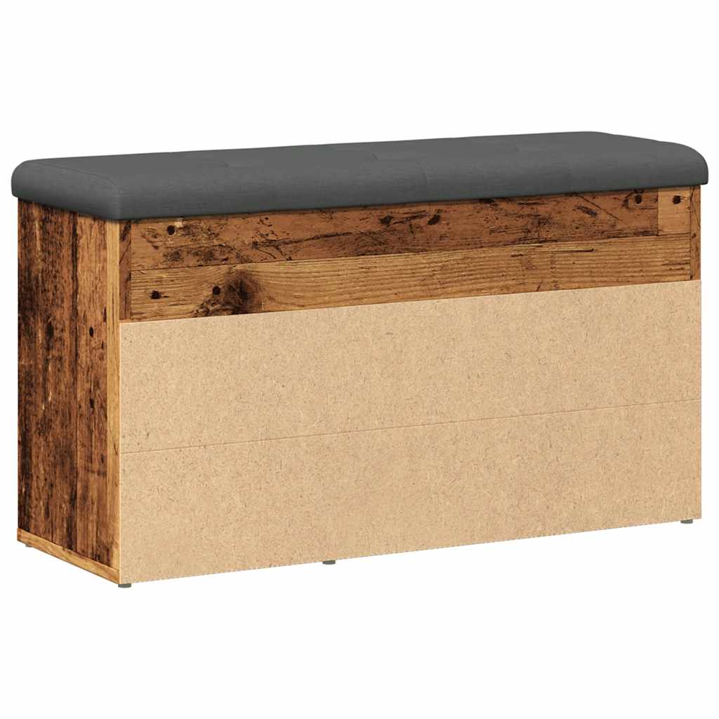 vidaXL Banchetă pantofar, lemn vechi, 82x32x45,5 cm, lemn prelucrat
