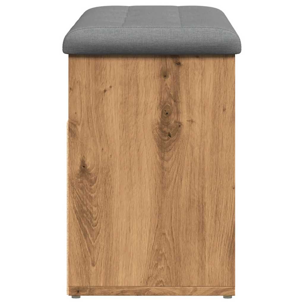 vidaXL Banchetă pantofar stejar artizanal 82x32x45,5 cm lemn prelucrat vidaXL Banchetă pantofar stejar artizanal 82x32x45,5 cm lemn prelucrat