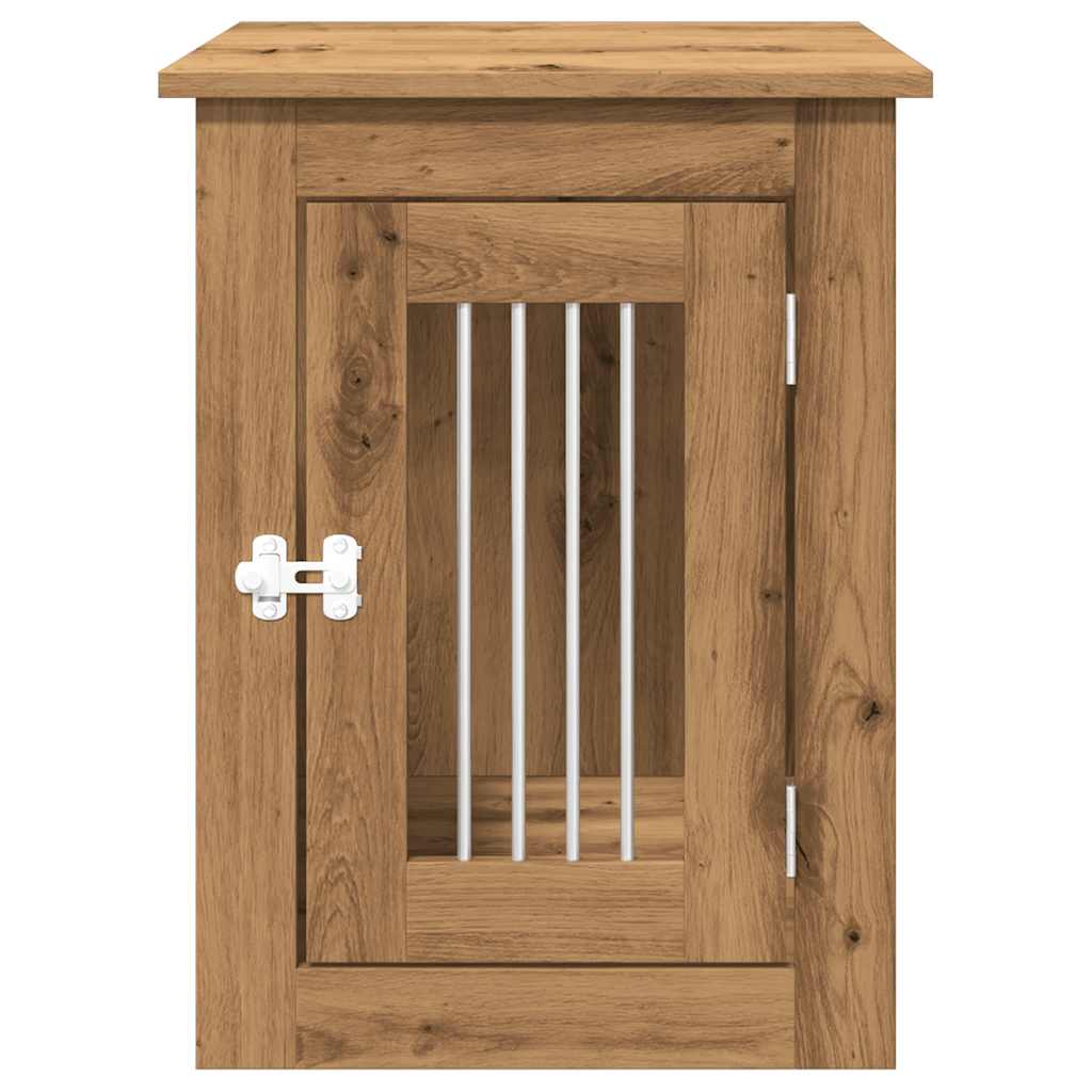 vidaXL Ladă pentru câini, Stejar artizanal, 45x62x59cm, lemn prelucrat vidaXL Ladă pentru câini, Stejar artizanal, 45x62x59cm, lemn prelucrat