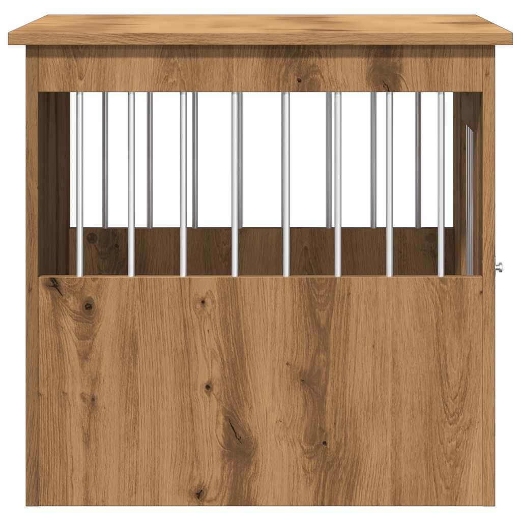 vidaXL Ladă pentru câini, Stejar artizanal, 45x62x59cm, lemn prelucrat vidaXL Ladă pentru câini, Stejar artizanal, 45x62x59cm, lemn prelucrat