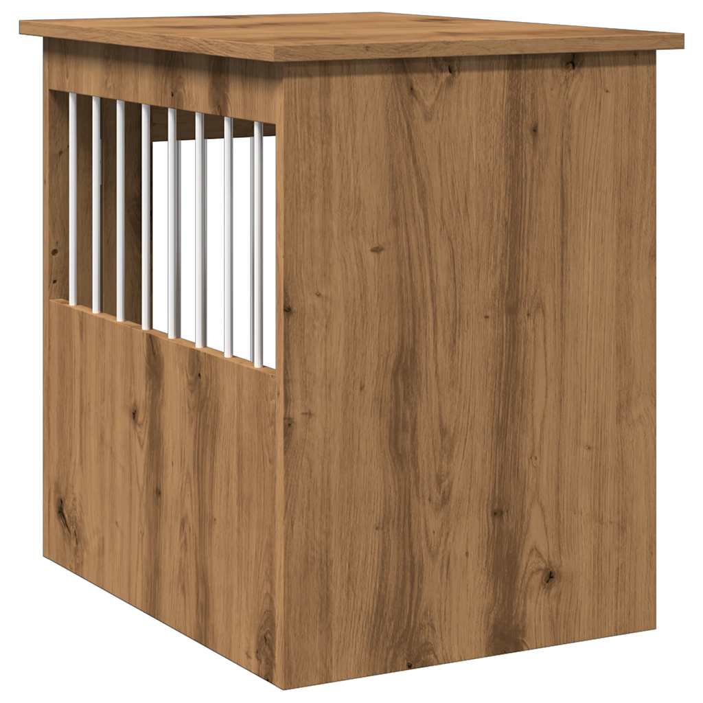 vidaXL Ladă pentru câini, Stejar artizanal, 45x62x59cm, lemn prelucrat vidaXL Ladă pentru câini, Stejar artizanal, 45x62x59cm, lemn prelucrat