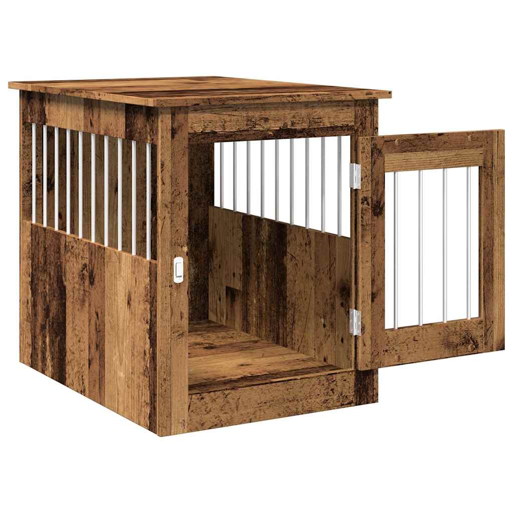 vidaXL Mobilier ladă pentru câini Lemn vechi 55x75x65cm Lemn prelucrat vidaXL Mobilier ladă pentru câini Lemn vechi 55x75x65cm Lemn prelucrat