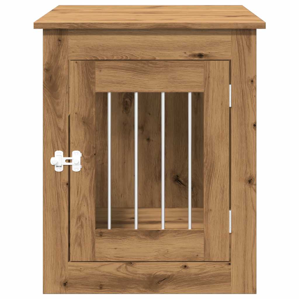 vidaXL Ladă pentru câini, Stejar artizanal, 55x75x65 cm, lemn compozit vidaXL Ladă pentru câini, Stejar artizanal, 55x75x65 cm, lemn compozit