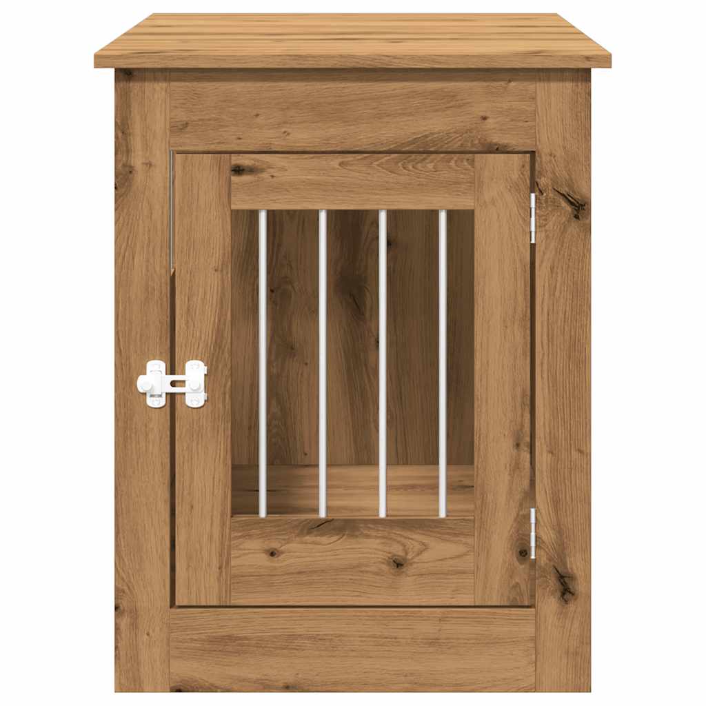 vidaXL Ladă pentru câini, Stejar artizanal, 55x80x68 cm, lemn compozit vidaXL Ladă pentru câini, Stejar artizanal, 55x80x68 cm, lemn compozit