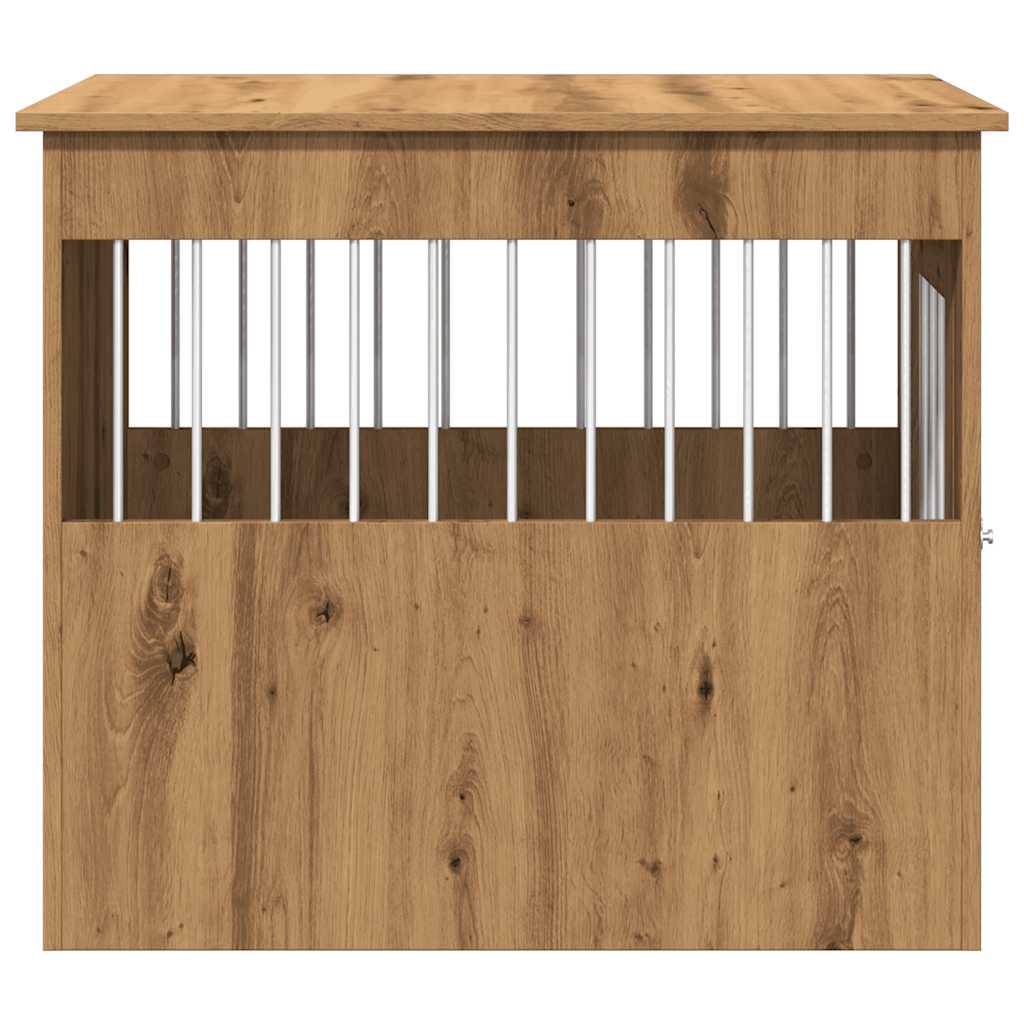 vidaXL Ladă pentru câini, Stejar artizanal, 55x80x68 cm, lemn compozit vidaXL Ladă pentru câini, Stejar artizanal, 55x80x68 cm, lemn compozit