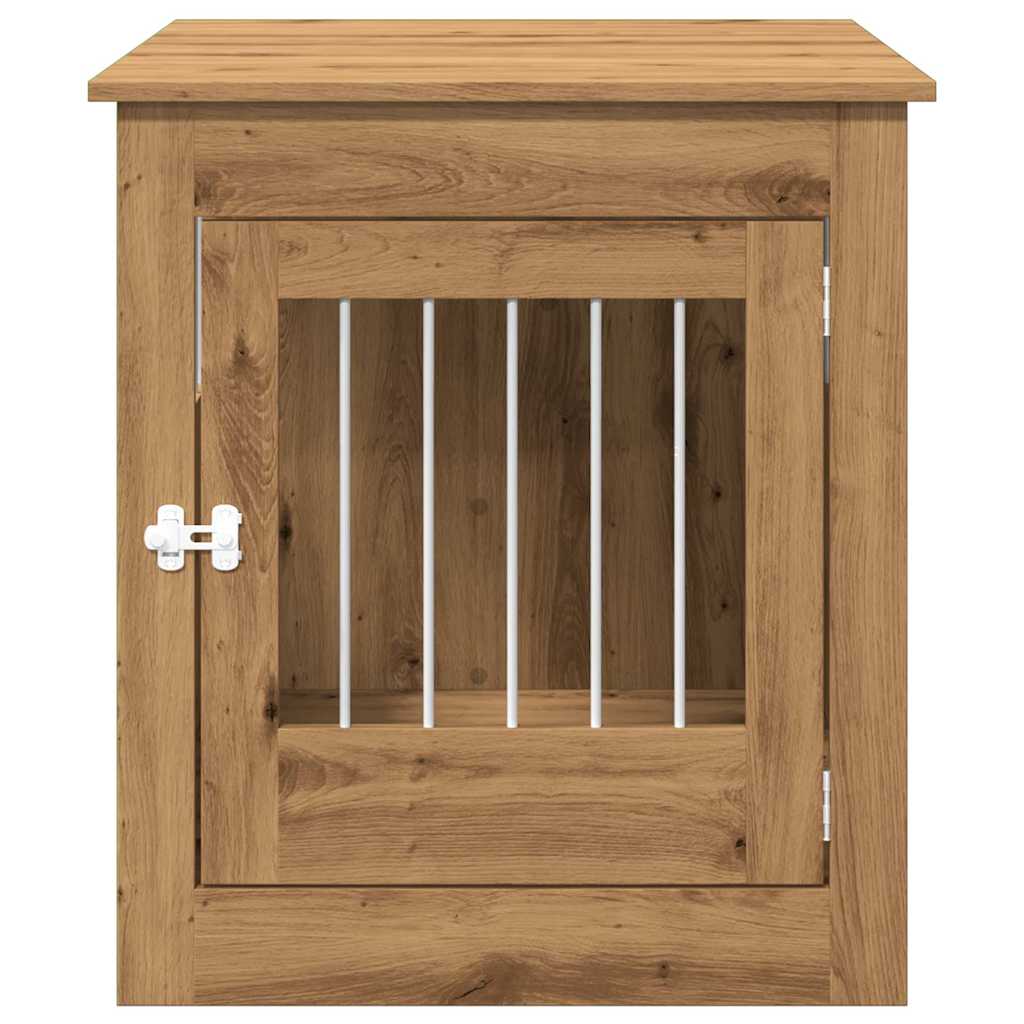 vidaXL Ladă pentru câini, Stejar artizanal 64,5x80x71 cm lemn compozit vidaXL Ladă pentru câini, Stejar artizanal 64,5x80x71 cm lemn compozit