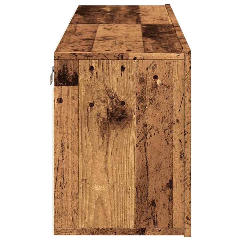 vidaXL Comodă TV de perete, 2 buc. lemn vechi, 60x30x41 cm