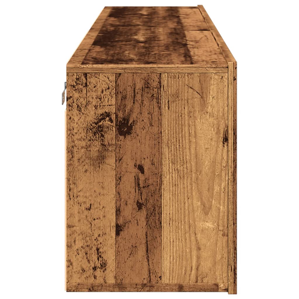vidaXL Comodă TV de perete, 2 buc. lemn vechi, 80x30x41 cm