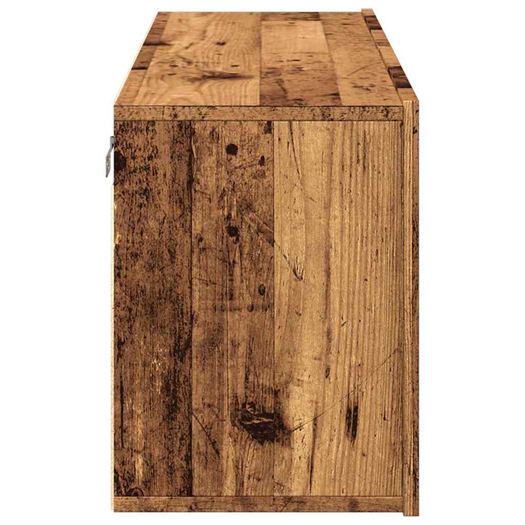 vidaXL Comodă TV de perete, lemn vechi, 100x30x41 cm vidaXL Comodă TV de perete, lemn vechi, 100x30x41 cm