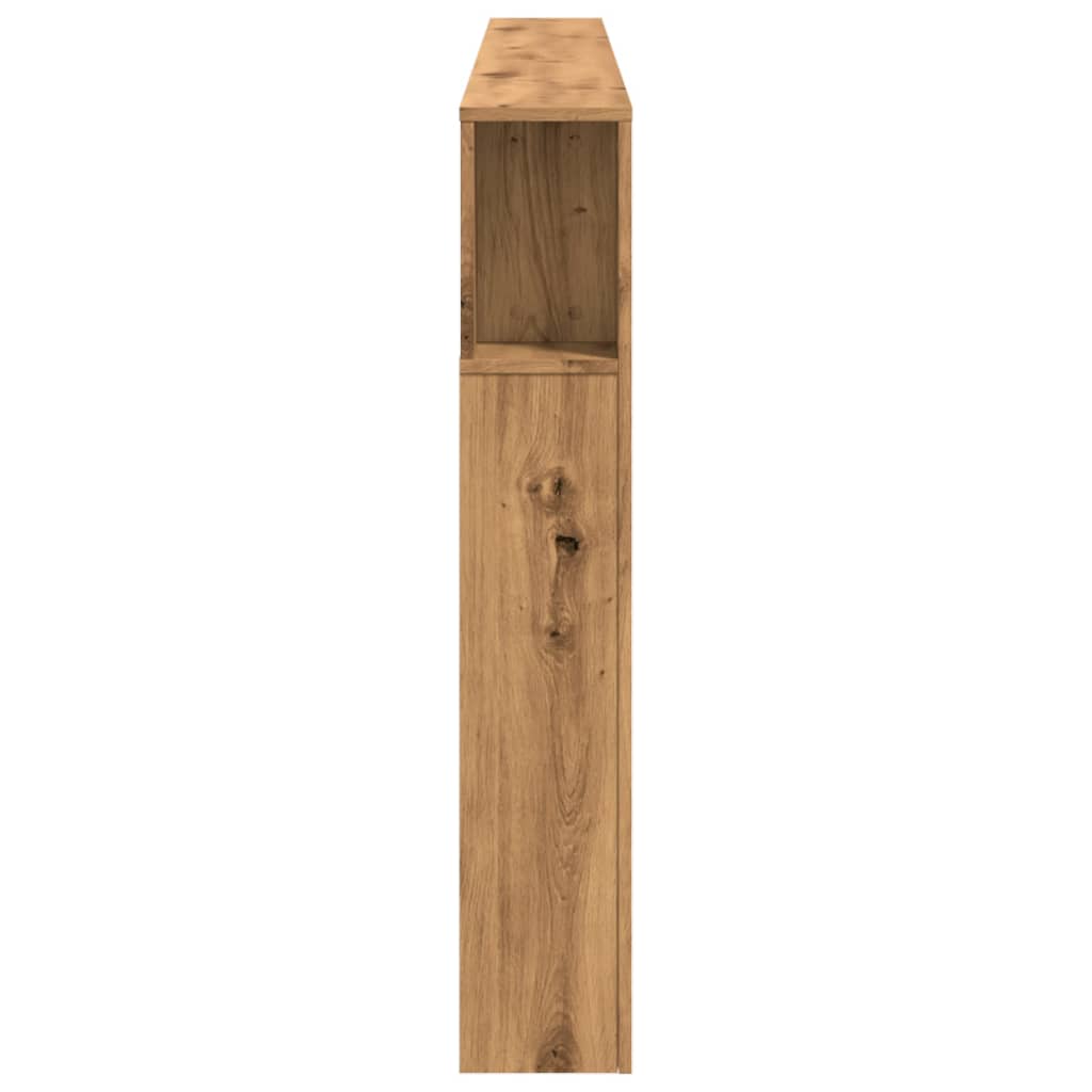 vidaXL Tăblie de pat cu LED, stejar artizanal, 220x18,5x103,5 cm, lemn vidaXL Tăblie de pat cu LED, stejar artizanal, 220x18,5x103,5 cm, lemn