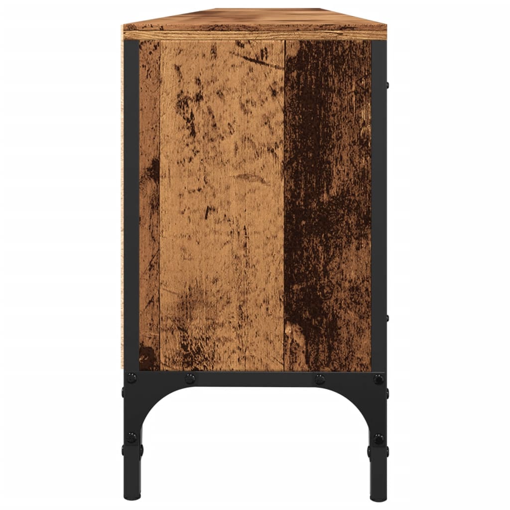 vidaXL Comodă TV cu sertar, lemn vechi, 200x25x44 cm, lemn prelucrat vidaXL Comodă TV cu sertar, lemn vechi, 200x25x44 cm, lemn prelucrat