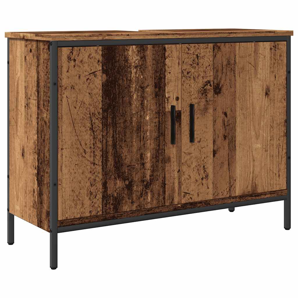 vidaXL Dulap de chiuvetă, lemn vechi, 80x30x60 cm, lemn prelucrat vidaXL Dulap de chiuvetă, lemn vechi, 80x30x60 cm, lemn prelucrat