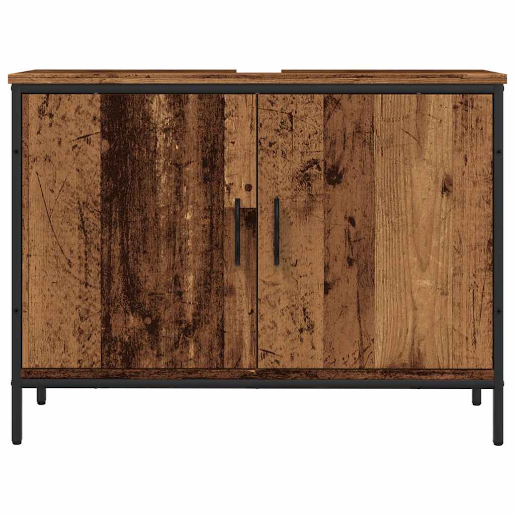 vidaXL Dulap de chiuvetă, lemn vechi, 80x30x60 cm, lemn prelucrat vidaXL Dulap de chiuvetă, lemn vechi, 80x30x60 cm, lemn prelucrat