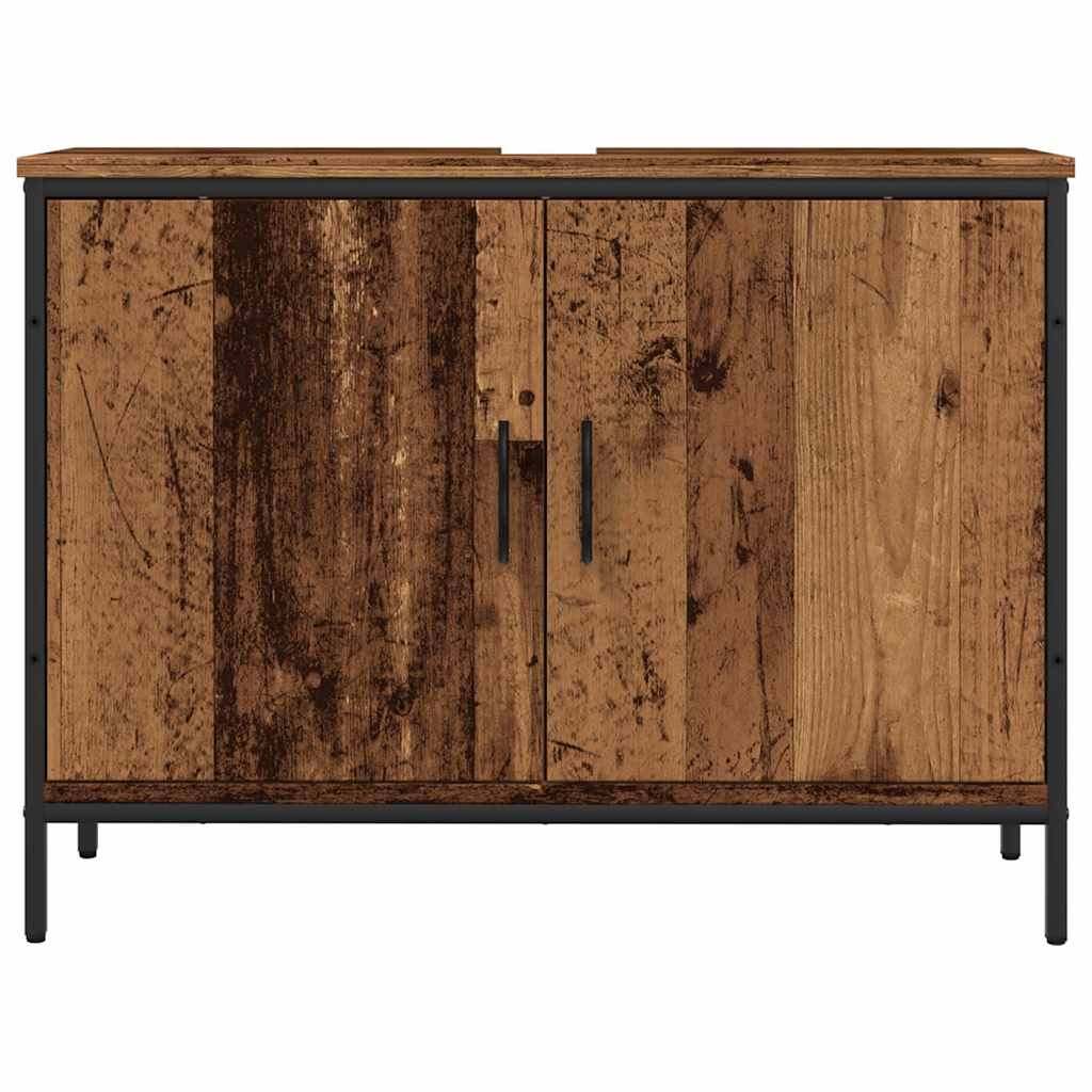 vidaXL Dulap pentru chiuvetă baie lemn vechi 60x33x60cm lemn prelucrat vidaXL Dulap pentru chiuvetă baie lemn vechi 60x33x60cm lemn prelucrat