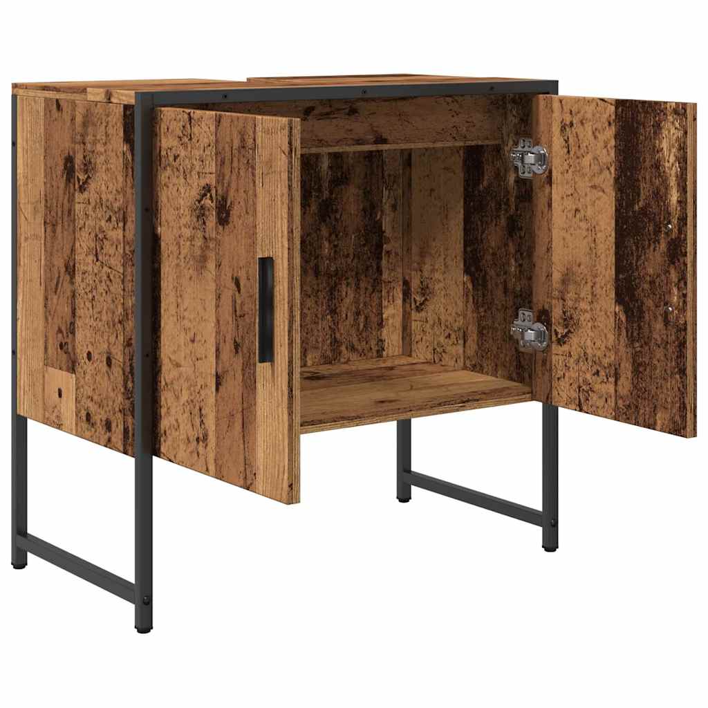 vidaXL Dulap pentru chiuvetă baie lemn vechi 60x33x60cm lemn prelucrat vidaXL Dulap pentru chiuvetă baie lemn vechi 60x33x60cm lemn prelucrat