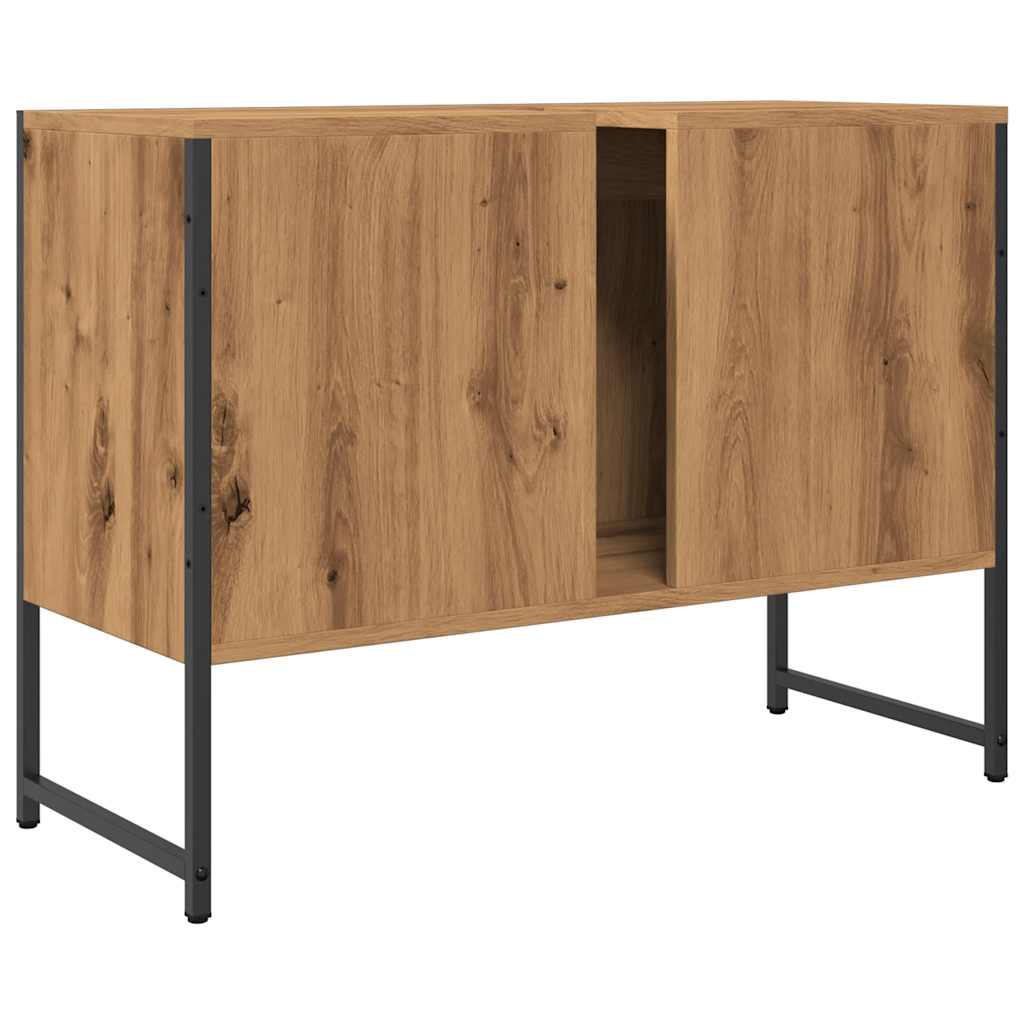 vidaXL Dulap chiuvetă baie stejar artizanal 80x33x60 cm lemn prelucrat vidaXL Dulap chiuvetă baie stejar artizanal 80x33x60 cm lemn prelucrat
