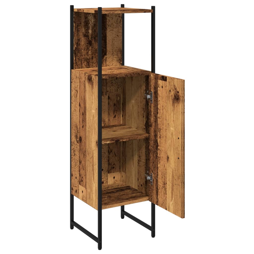 vidaXL Dulap pentru baie, lemn vechi, 33x33x120,5 cm, lemn prelucrat vidaXL Dulap pentru baie, lemn vechi, 33x33x120,5 cm, lemn prelucrat