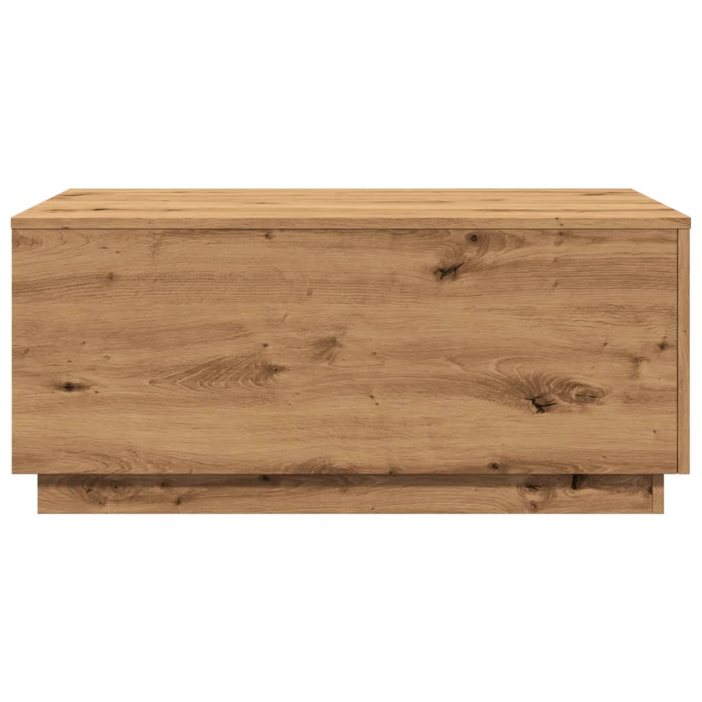 vidaXL Măsuță de cafea cu lumini LED, stejar artizanal, 90x50x40 cm vidaXL Măsuță de cafea cu lumini LED, stejar artizanal, 90x50x40 cm