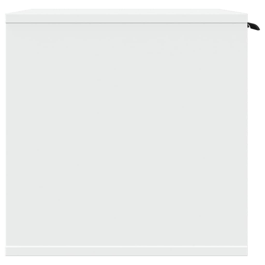 vidaXL Cutie litieră pisici alb 60x40x40 cm lemn prelucrat