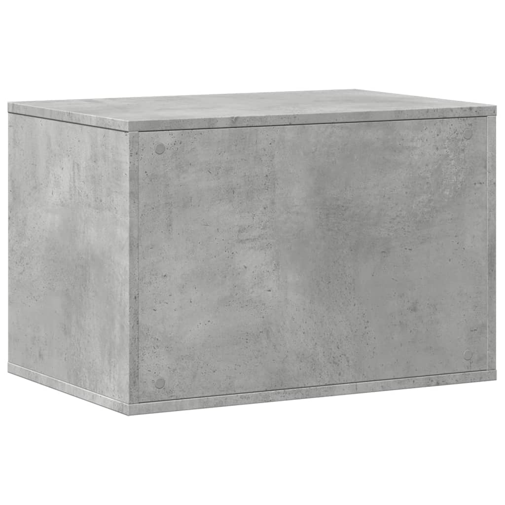 vidaXL Cutie litieră pisici gri beton 60x40x40 cm lemn prelucrat vidaXL Cutie litieră pisici gri beton 60x40x40 cm lemn prelucrat