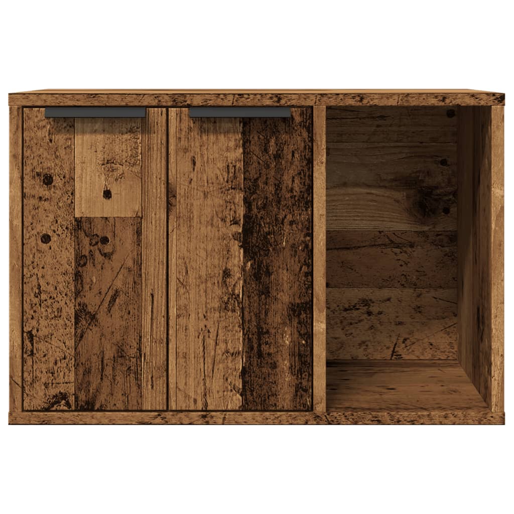 vidaXL Cutie litieră pisici lemn vechi 60x40x40 cm lemn prelucrat vidaXL Cutie litieră pisici lemn vechi 60x40x40 cm lemn prelucrat