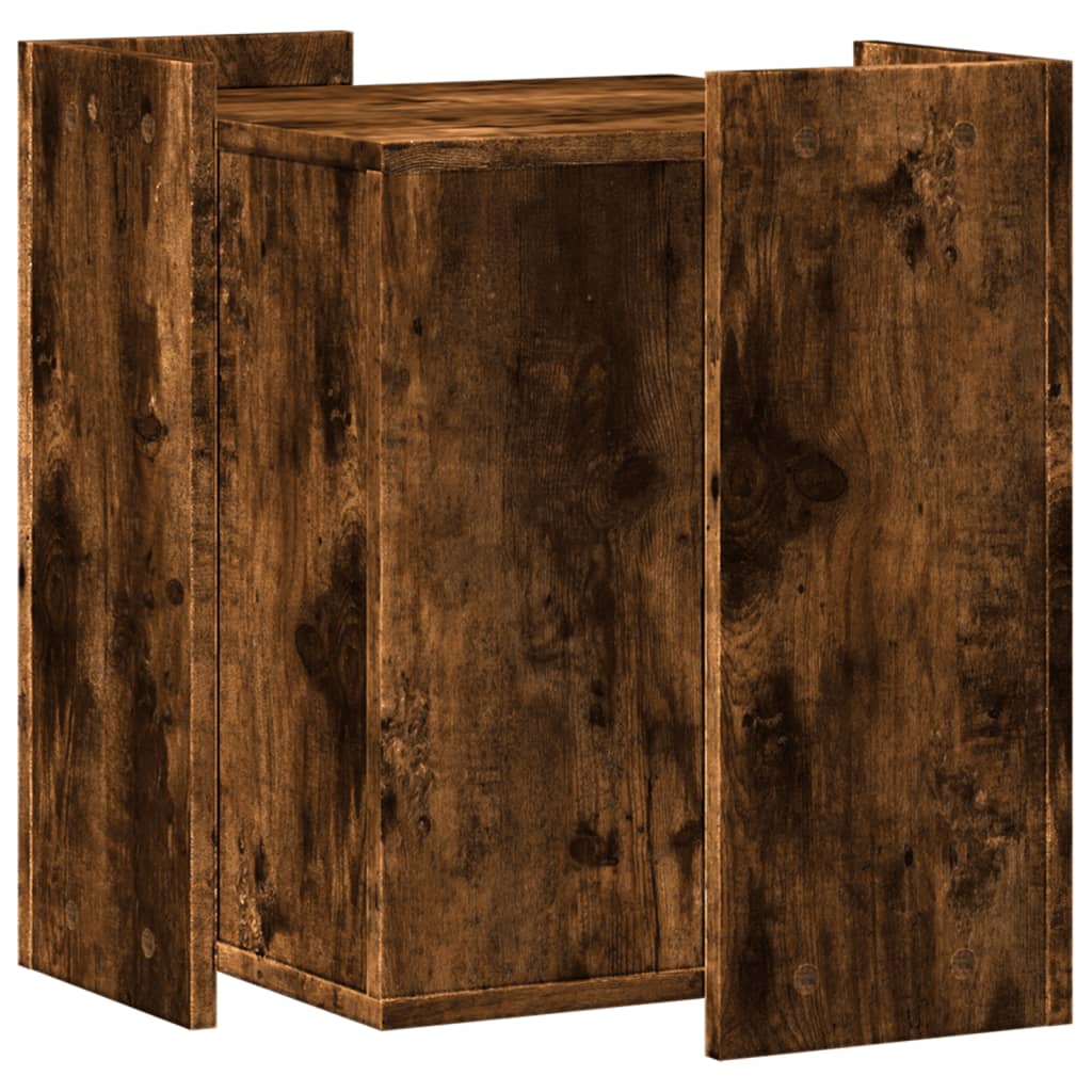 vidaXL Cutie litieră pisici stejar fumuriu 42x42x51 cm lemn prelucrat vidaXL Cutie litieră pisici stejar fumuriu 42x42x51 cm lemn prelucrat