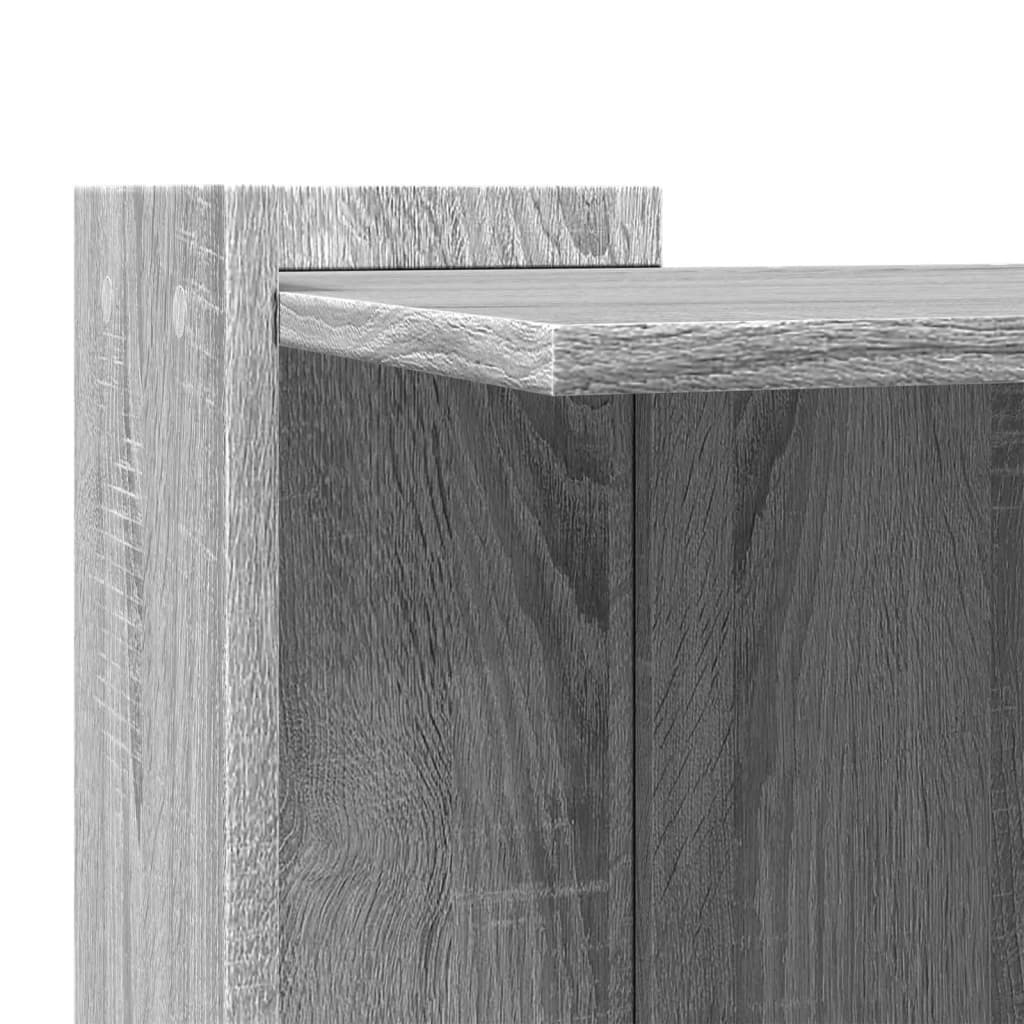 vidaXL Cutie litieră pisici sonoma gri 53x53x51 cm lemn prelucrat