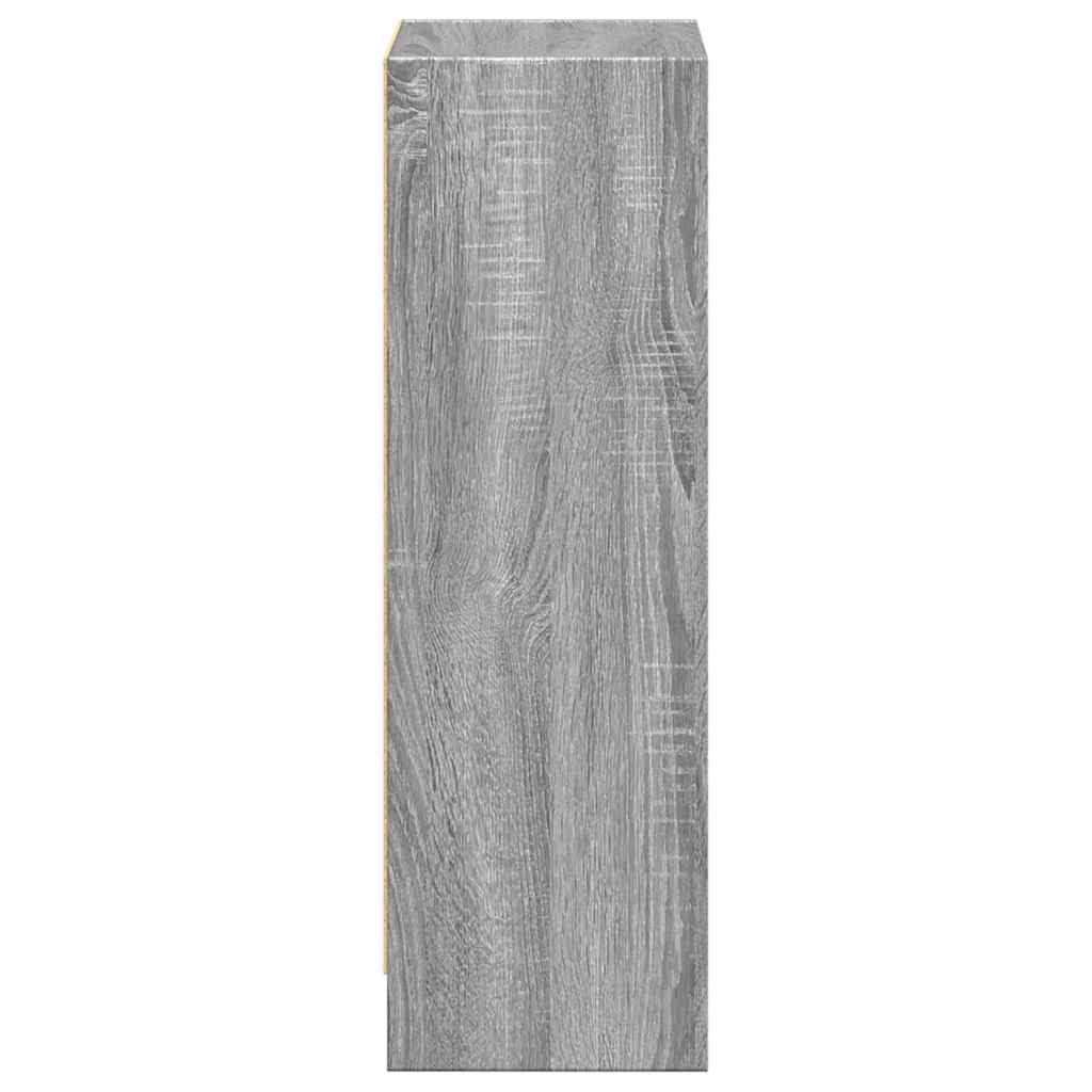 vidaXL Bibliotecă, gri sonoma, 40x24x76 cm, lemn prelucrat vidaXL Bibliotecă, gri sonoma, 40x24x76 cm, lemn prelucrat