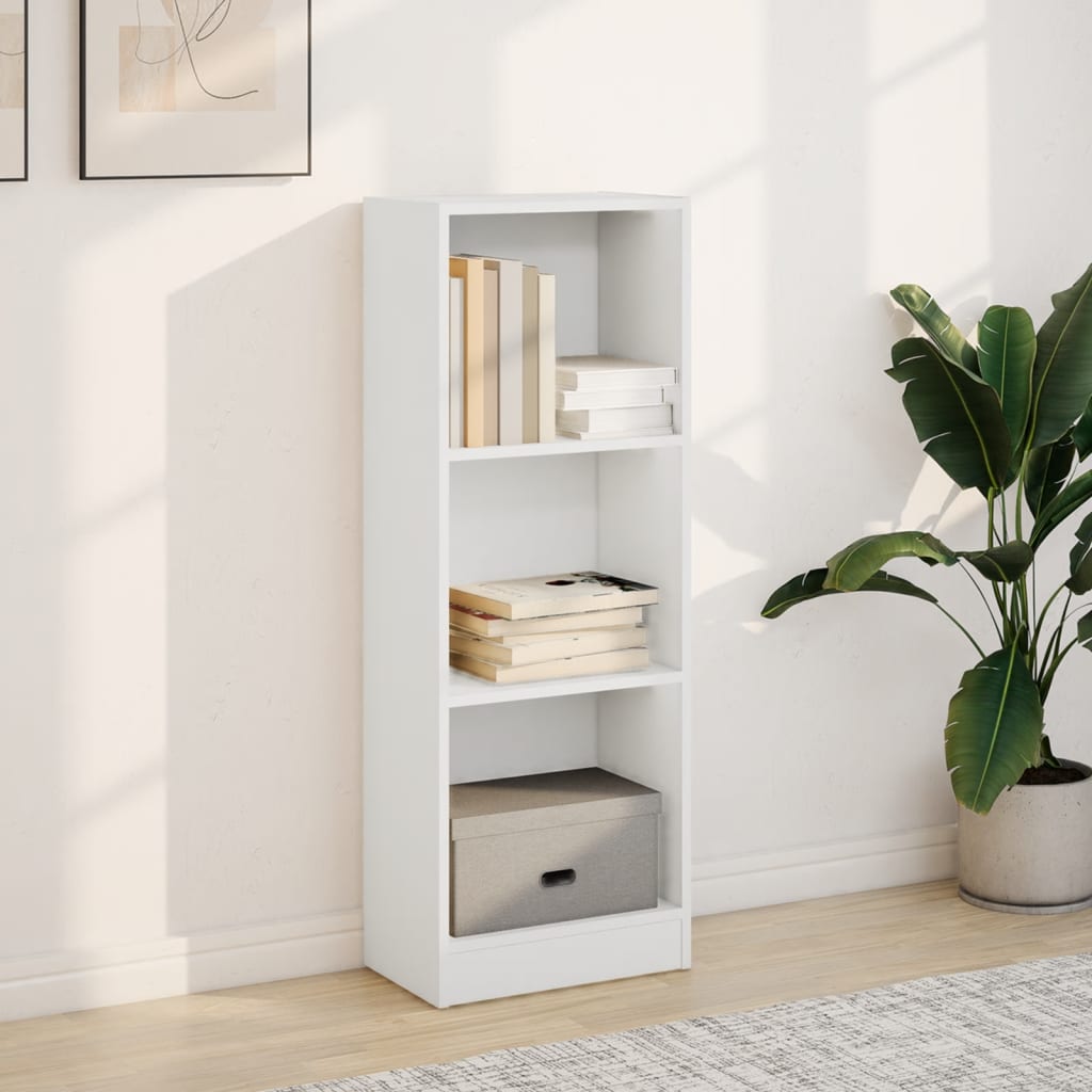 vidaXL Bibliotecă, alb, 40x24x109 cm, lemn prelucrat vidaXL Bibliotecă, alb, 40x24x109 cm, lemn prelucrat