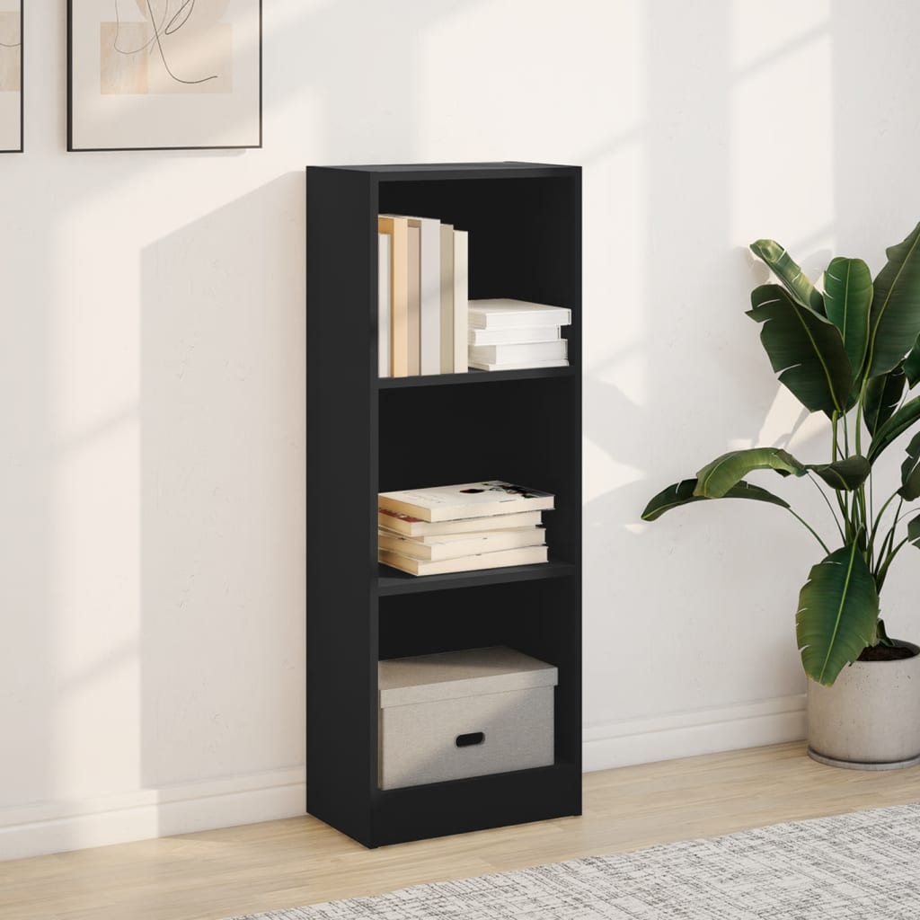 vidaXL Bibliotecă, negru, 40x24x109 cm, lemn prelucrat vidaXL Bibliotecă, negru, 40x24x109 cm, lemn prelucrat