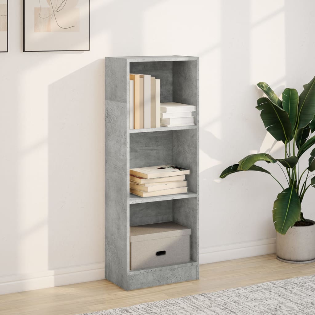 vidaXL Bibliotecă, gri beton, 40x24x109 cm, lemn prelucrat vidaXL Bibliotecă, gri beton, 40x24x109 cm, lemn prelucrat