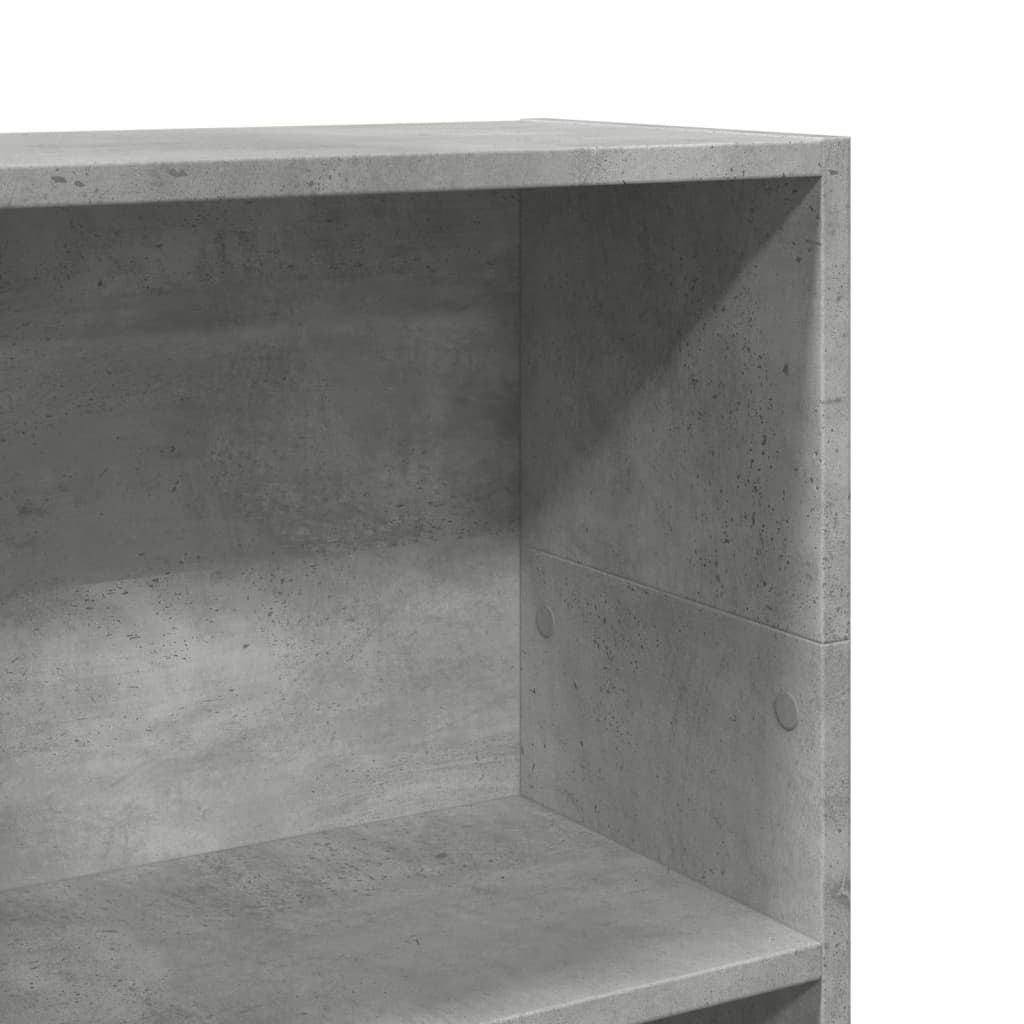 vidaXL Bibliotecă, gri beton, 40x24x109 cm, lemn prelucrat vidaXL Bibliotecă, gri beton, 40x24x109 cm, lemn prelucrat