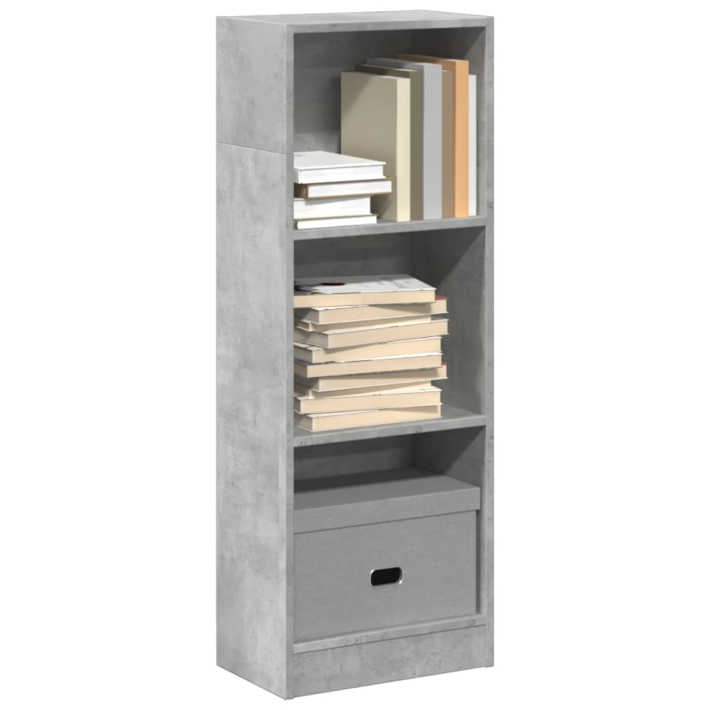 vidaXL Bibliotecă, gri beton, 40x24x109 cm, lemn prelucrat vidaXL Bibliotecă, gri beton, 40x24x109 cm, lemn prelucrat