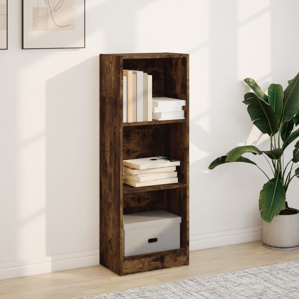 vidaXL Bibliotecă, stejar fumuriu, 40x24x109 cm, lemn prelucrat vidaXL Bibliotecă, stejar fumuriu, 40x24x109 cm, lemn prelucrat