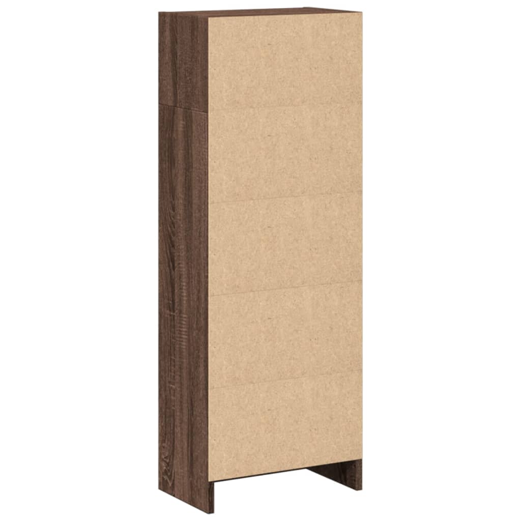 vidaXL Bibliotecă, stejar maro, 40x24x109 cm, lemn prelucrat