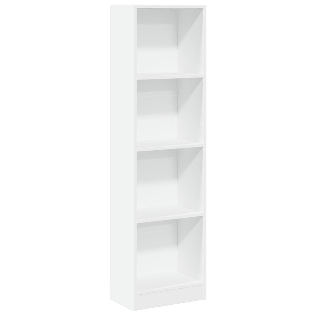 vidaXL Bibliotecă, alb, 40x24x143 cm, lemn prelucrat vidaXL Bibliotecă, alb, 40x24x143 cm, lemn prelucrat