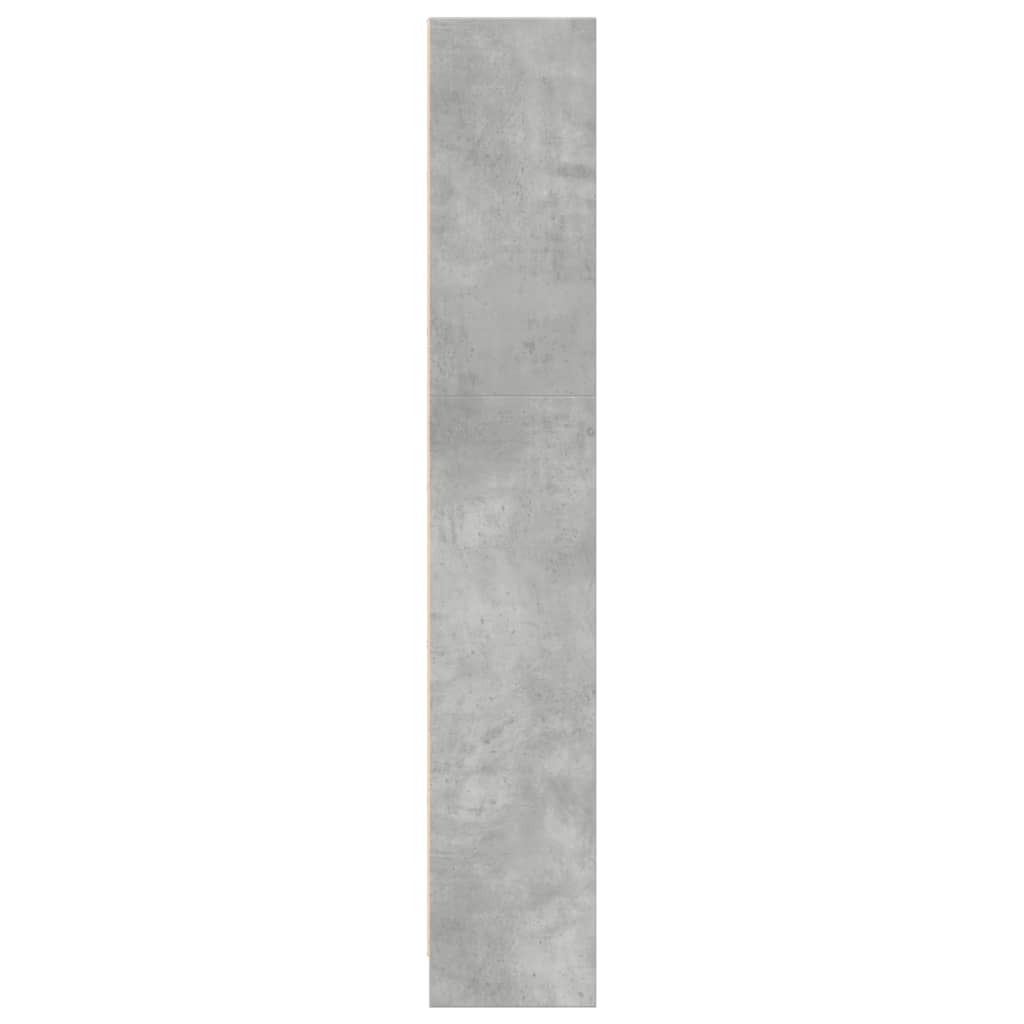 vidaXL Bibliotecă, gri beton, 40x24x143 cm, lemn prelucrat vidaXL Bibliotecă, gri beton, 40x24x143 cm, lemn prelucrat
