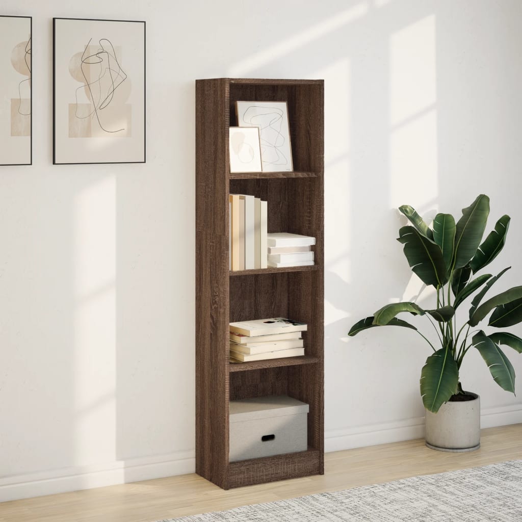 vidaXL Bibliotecă, stejar maro, 40x24x143 cm, lemn prelucrat