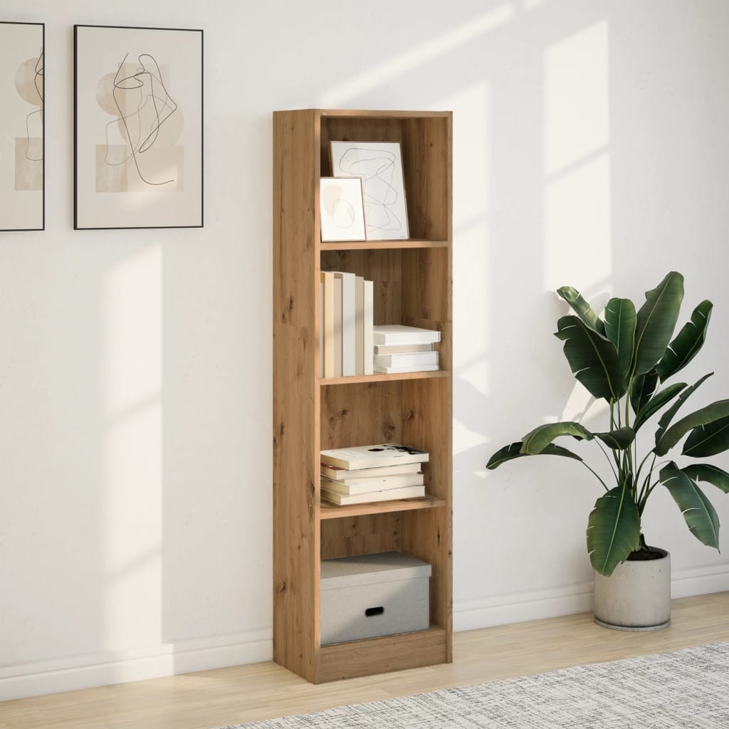 vidaXL Bibliotecă, stejar artizanal, 40x24x143 cm, lemn prelucrat vidaXL Bibliotecă, stejar artizanal, 40x24x143 cm, lemn prelucrat