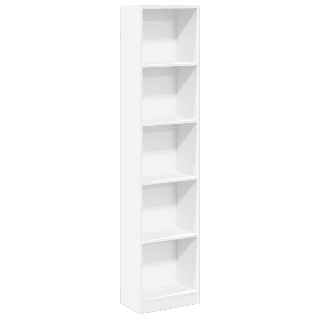 vidaXL Bibliotecă, alb, 40x24x176 cm, lemn prelucrat vidaXL Bibliotecă, alb, 40x24x176 cm, lemn prelucrat