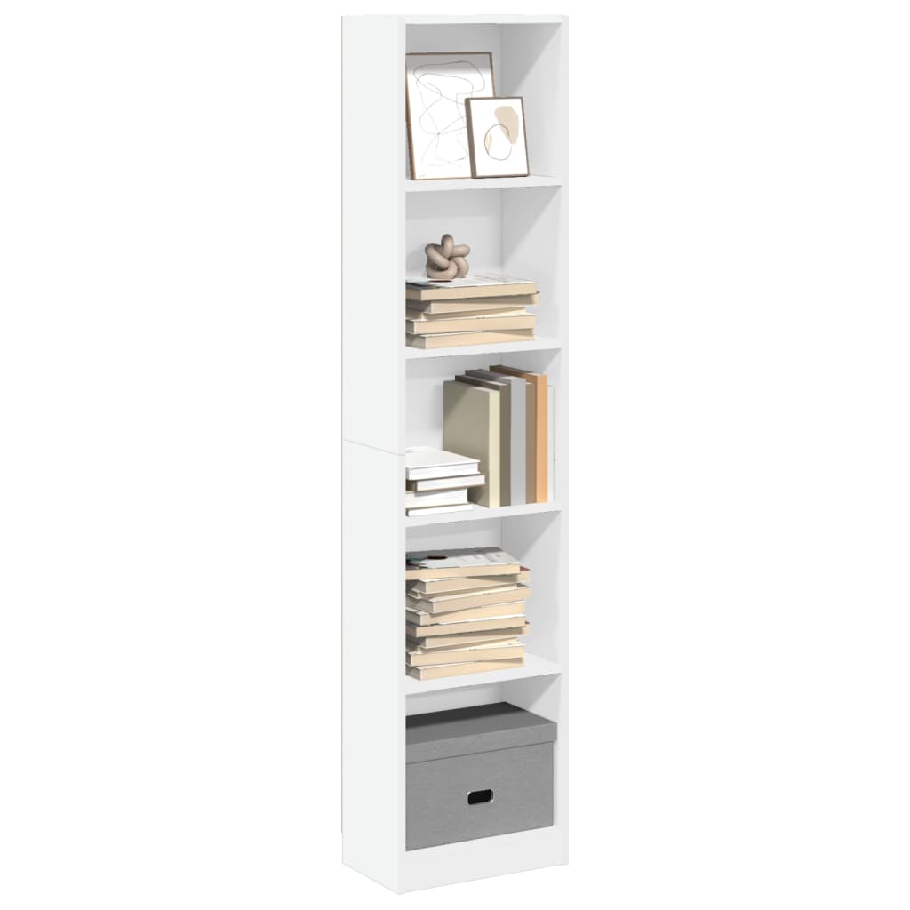 vidaXL Bibliotecă, alb, 40x24x176 cm, lemn prelucrat vidaXL Bibliotecă, alb, 40x24x176 cm, lemn prelucrat