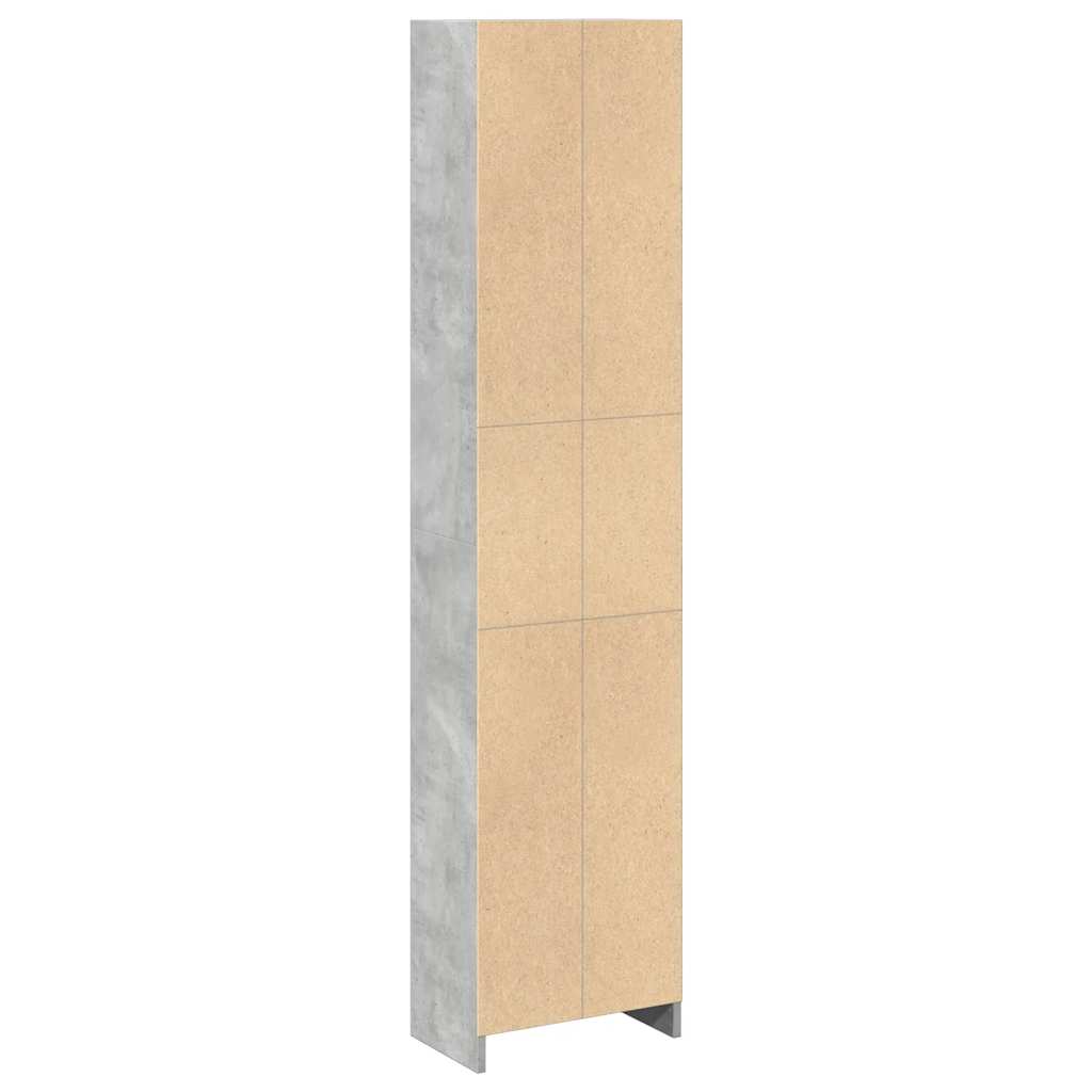 vidaXL Bibliotecă, gri beton, 40x24x176 cm, lemn compozit vidaXL Bibliotecă, gri beton, 40x24x176 cm, lemn compozit