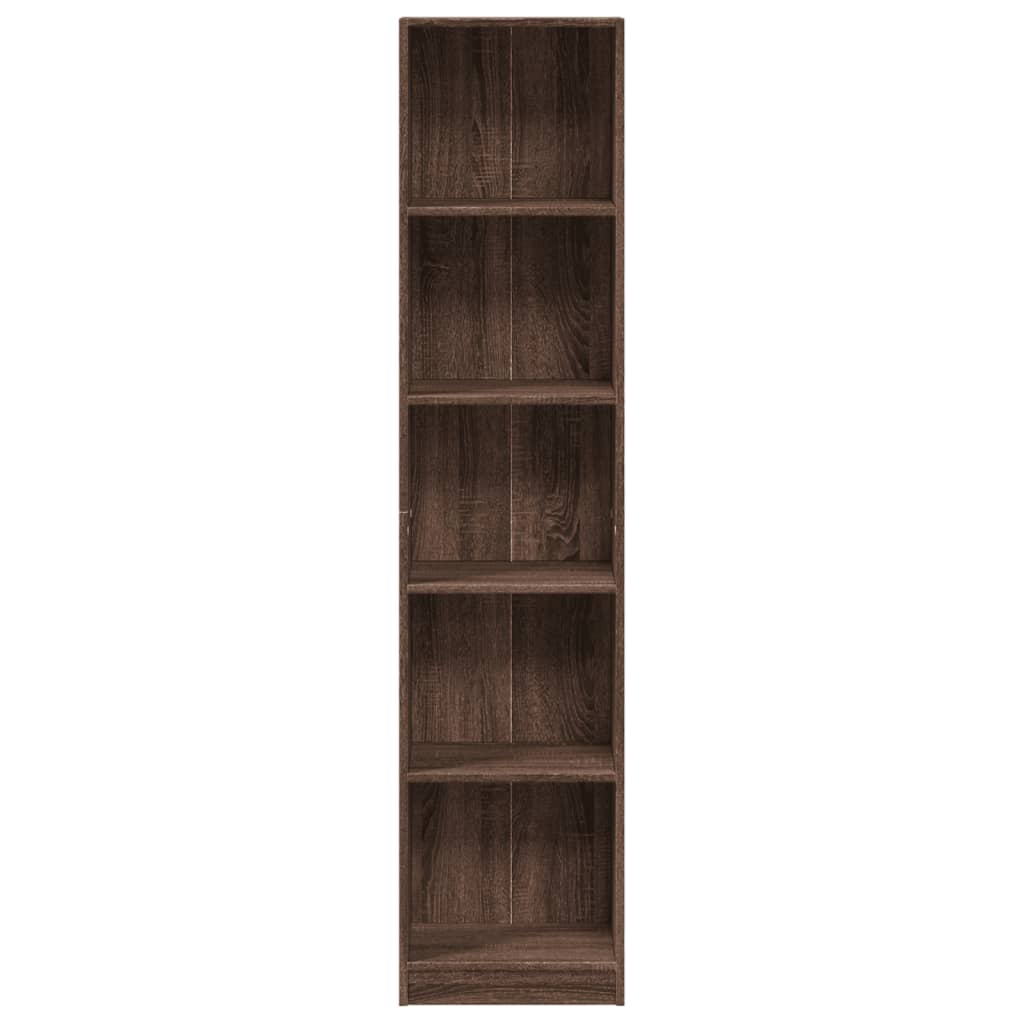 vidaXL Bibliotecă, stejar maro, 40x24x176 cm, lemn prelucrat