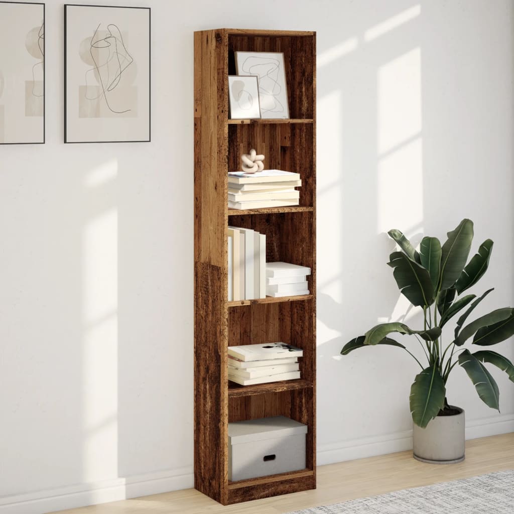 vidaXL Bibliotecă, lemn vechi, 40x24x176 cm, lemn prelucrat
